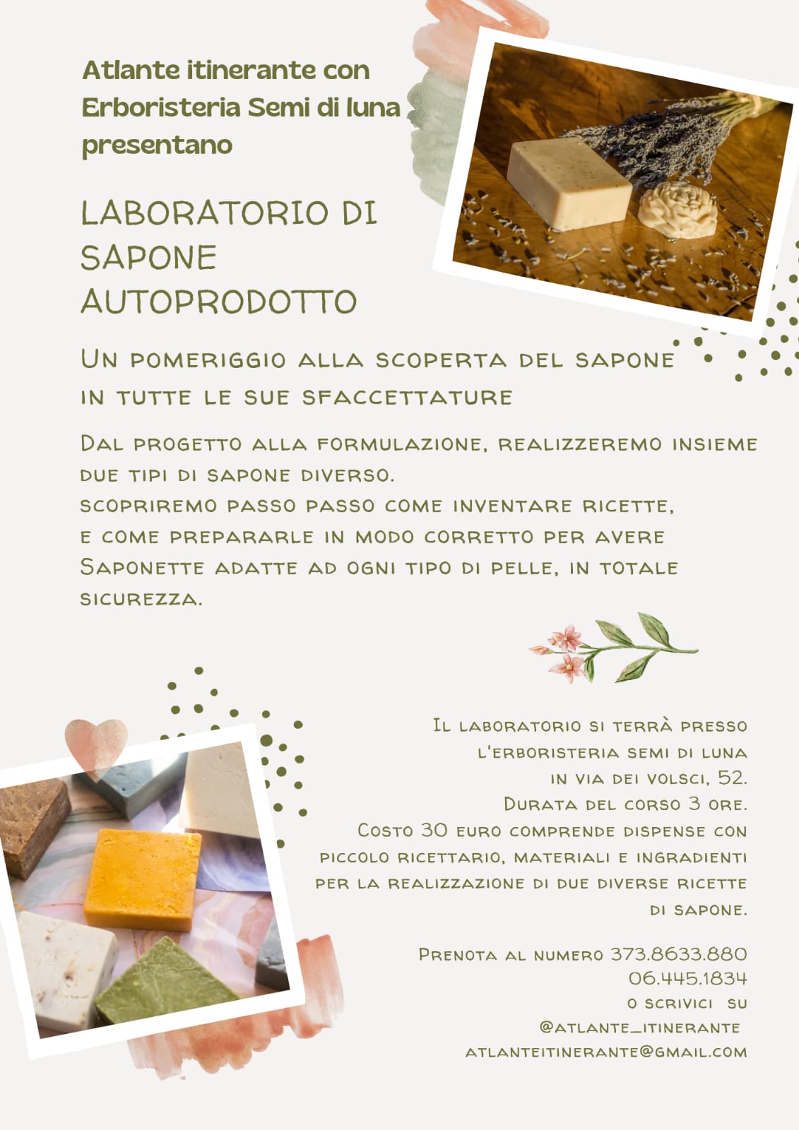 laboratorio di sapone autoprodotto